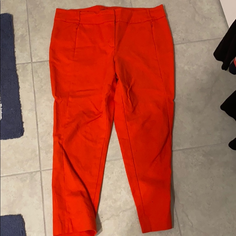 Sz 16 coral red ladies pants